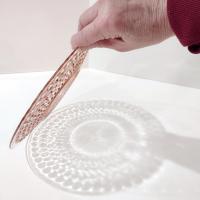 Vintage Anchor Hocking Pink Hobnail Glass Luncheon Plate, 1930's Depression Glass Plate