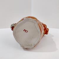 Vintage Majolica Pig Ceramic Pitcher, Farm Animal Kitsch Pitcher Kitchen Decor