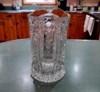 Vintage Clear Pressed Glass Pitcher, Imperial Glass Mayflower 678 Pattern Design, Large 48 Ounce Capacity Pitcher