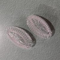 Vintage Princess House Royal Highlights Crystal Silverware Holders, Set of Two, Buffet Silverware Serving
