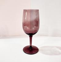 Vintage Amethyst Purple Wine Glasses, Set of 5, Vintage Barware