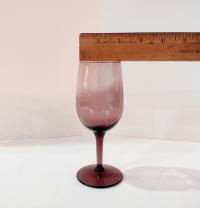 Vintage Amethyst Purple Wine Glasses, Set of 5, Vintage Barware