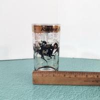 Vintage New York and New Jersey Race Track Horse Racing Form Highball Glasses, Set of 6, 