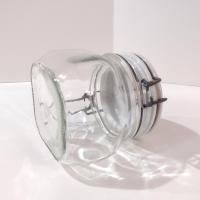 Vintage Ravenhead Kilner Mason Jar with Ceramic Apple Design Lid and Clamp, 20 Ounce Glass Airtight Storage Container