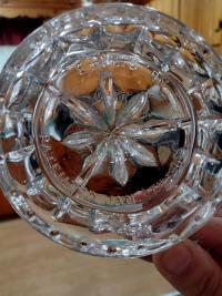 Antique Cambridge Clear Glass Juicer Reamer, AJ Bennet Juice Extractor,  EAPG Vaseline Glass