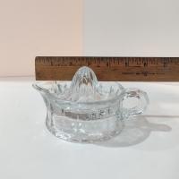 Antique Cambridge Clear Glass Juicer Reamer, AJ Bennet Juice Extractor,  EAPG Vaseline Glass