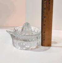 Antique Cambridge Clear Glass Juicer Reamer, AJ Bennet Juice Extractor,  EAPG Vaseline Glass