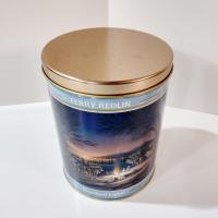 Vintage Terry Redlin Heartland Lights Cylindrical Tin Storage Container