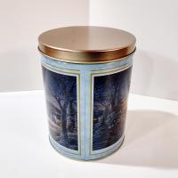 Vintage Terry Redlin Heartland Lights Cylindrical Tin Storage Container
