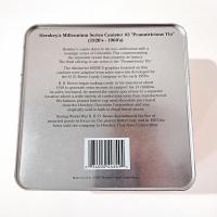 Vintage 1997 Reese's Peanutritious Square Metal Tin Storage Container, Hershey's Millennium Series Canister #3, Reeses Peanut Butter Cup Tin