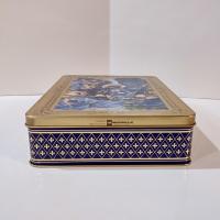 Vintage Renoir The Umbrellas Decorative Storage Tin, Les Parapluies Rectangular Metal Tin Box