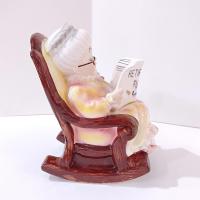 Vintage Lefton Granny Rocking Chair Retirement Fund Ceramic Bank