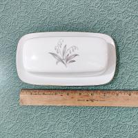 Vintage Kaysons Fine China Golden Rhapsody Covered Butter Dish, 1960's Japanese Porcelain Butter Plate