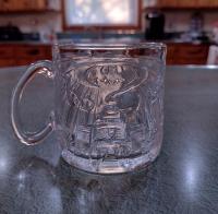 Vintage McDonald's Batman Forever Riddler Glass Mug, Batman Comics Collectible Mug
