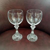 Vintage Mikasa The Ritz Crystal Wine Glasses, Set of Two