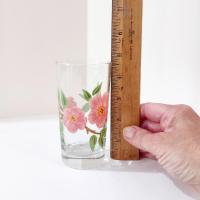 Vintage Franciscan Desert Rose 8 Ounce Juice Glasses, Set of Four