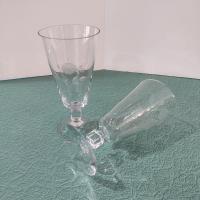 Antique American Hostess Manor Rose Crystal Iced Tea Glasses, Set of Two