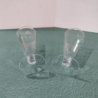 Antique American Hostess Manor Rose Crystal Iced Tea Glasses, Set of Two