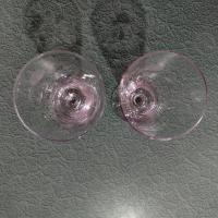 Antique American Hostess Manor Rose Crystal Iced Tea Glasses, Set of Two