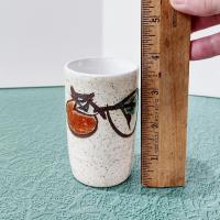 Vintage Otargiri Japanese Sake Tea Ceramic Stoneware Cups, Set of Five