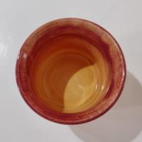 Vintage Ceramic Planter Pot, Brown and Tan Glaze Ceramic Small Pot