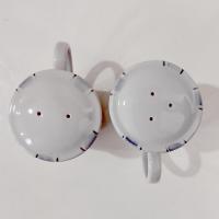 Vintage Fruit Motif Large Salt and Pepper Shaker Set, Shakers with Handles