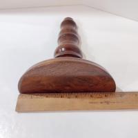 Vintage Wooden Spindle Wall Shelves, Set of Two, Dark Brown Decorative Display Shelves