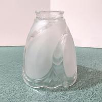 Vintage Frosted Swirl Glass Lamp Shade, Replacement Light Cover Shade