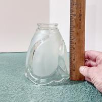 Vintage Frosted Swirl Glass Lamp Shade, Replacement Light Cover Shade