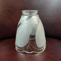 Vintage Frosted Swirl Glass Lamp Shade, Replacement Light Cover Shade