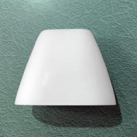 Vintage Oblong Oval White Milk Glass Lamp Shade, Replacement Light Shade
