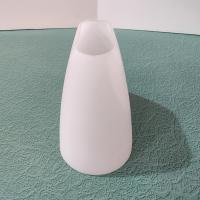 Vintage Oblong Oval White Milk Glass Lamp Shade, Replacement Light Shade