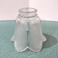 Vintage Frosted Petal Leaf Glass Lamp Light Shade, Flower Shaped Replacement Shade