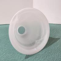 Vintage White Swirl Milk Glass Lamp Light Shade, Bell Shaped Replacement Pendant Shade