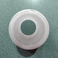 Vintage White Swirl Milk Glass Lamp Light Shade, Bell Shaped Replacement Pendant Shade