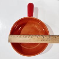 Vintage Ceramic Stoneware Handled Baking Bowl, De Silva Italy Casserole Dish