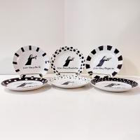 Vintage Jill Seale Whimsical Collection Sister Mary Nun Appetizer Cocktail Plates, Set of 6