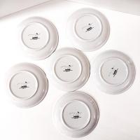 Vintage Jill Seale Whimsical Collection Sister Mary Nun Appetizer Cocktail Plates, Set of 6
