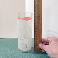 Vintage Anchor Hocking Pink Atomic Snowflake Highball Glasses, Set of Two