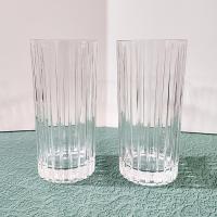 Vintage Royal Crystal Rock Solaris Highball Tumblers, Set of Two, Italian Crystal Drinking Glasses