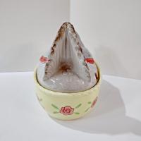Vintage Fitz and Floyd Nesting Hen Oval Soup Tureen with Ladle 3 Piece Set, Large Chicken Soup Covered Ceramic Serving Bowl