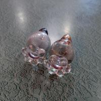 Vintage Imperial Glass Candlewick Salt and Pepper Shaker Set with Metal Lids, Small Glass Salt and Pepper Shakers