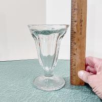 Vintage Retro Ice Cream Footed Sundae Dessert Glasses, Vintage Fountainware