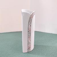 Vintage Kaiser West Germany Tivoli Art Deco Vase, White Vase with Floral Hand Painted Design