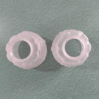 Vintage Classical Urn Torch and Drape Frosted Shades, Set of Two