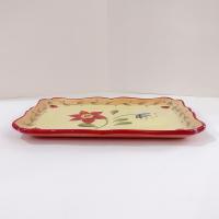 Vintage Pfaltzgraff Napoli Ceramic Tray, Everything Tray, Floral Hand Painted Ceramic Tray