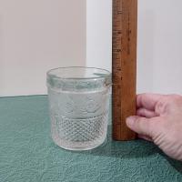 Vintage Crystal Clear Industries Trellis Low Ball Glass