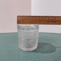 Vintage Crystal Clear Industries Trellis Low Ball Glass
