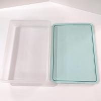 Vintage Tupperware Mint Green Rectangular Stack N Stor #290 Cold Cut Keeper 13 x 9 Inch