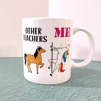 Vintage Funny Teacher Unicorn Coffee Tea Mug, Teacher Gift